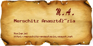 Merschitz Anasztázia névjegykártya